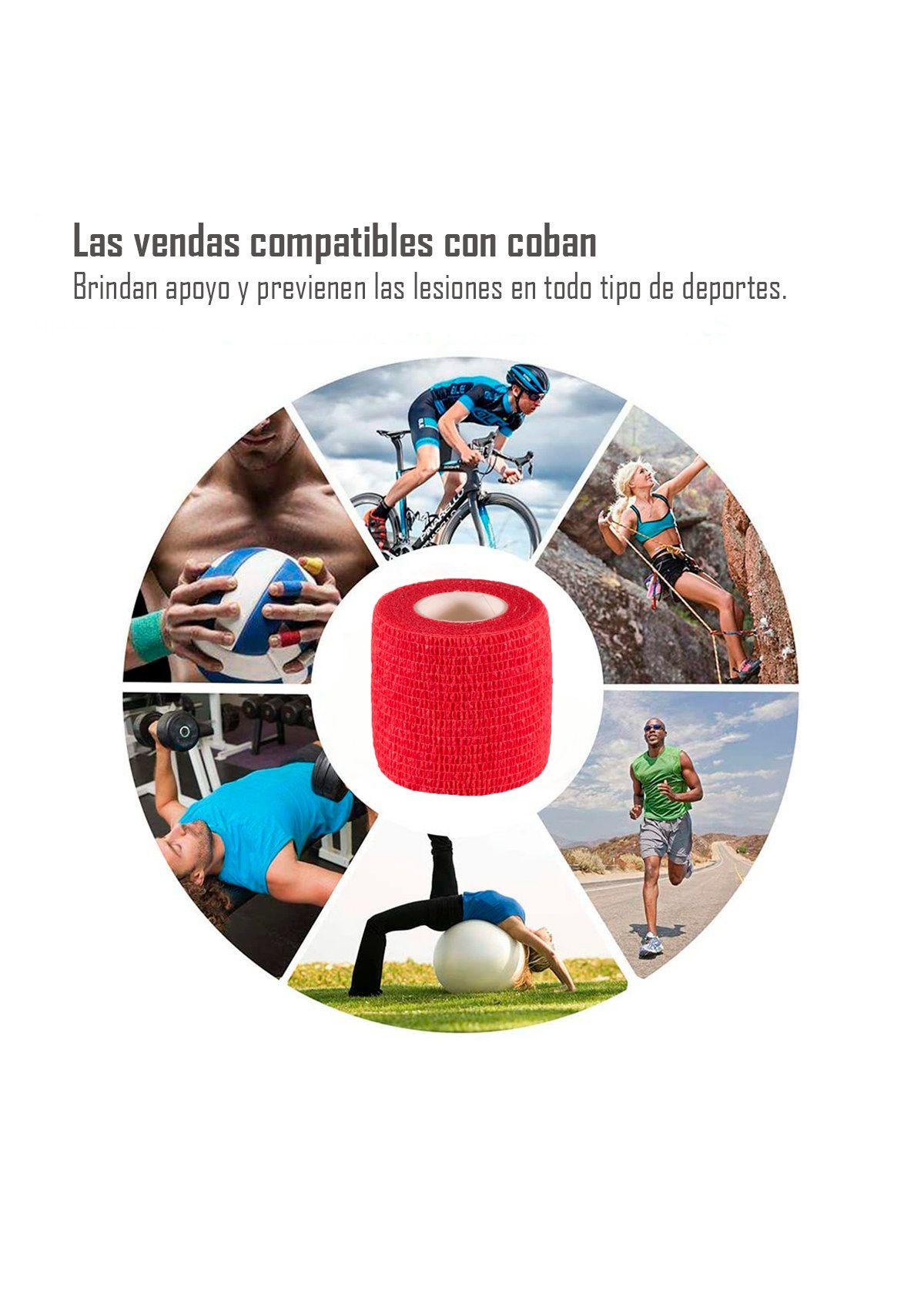 Pack 12 Venda Autoadherente Compatible Coban 5cm X 4.5mt-7