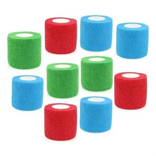 Pack 10 Venda Autoadherente Compatible Con Coban 5cm X 4.5mt-2