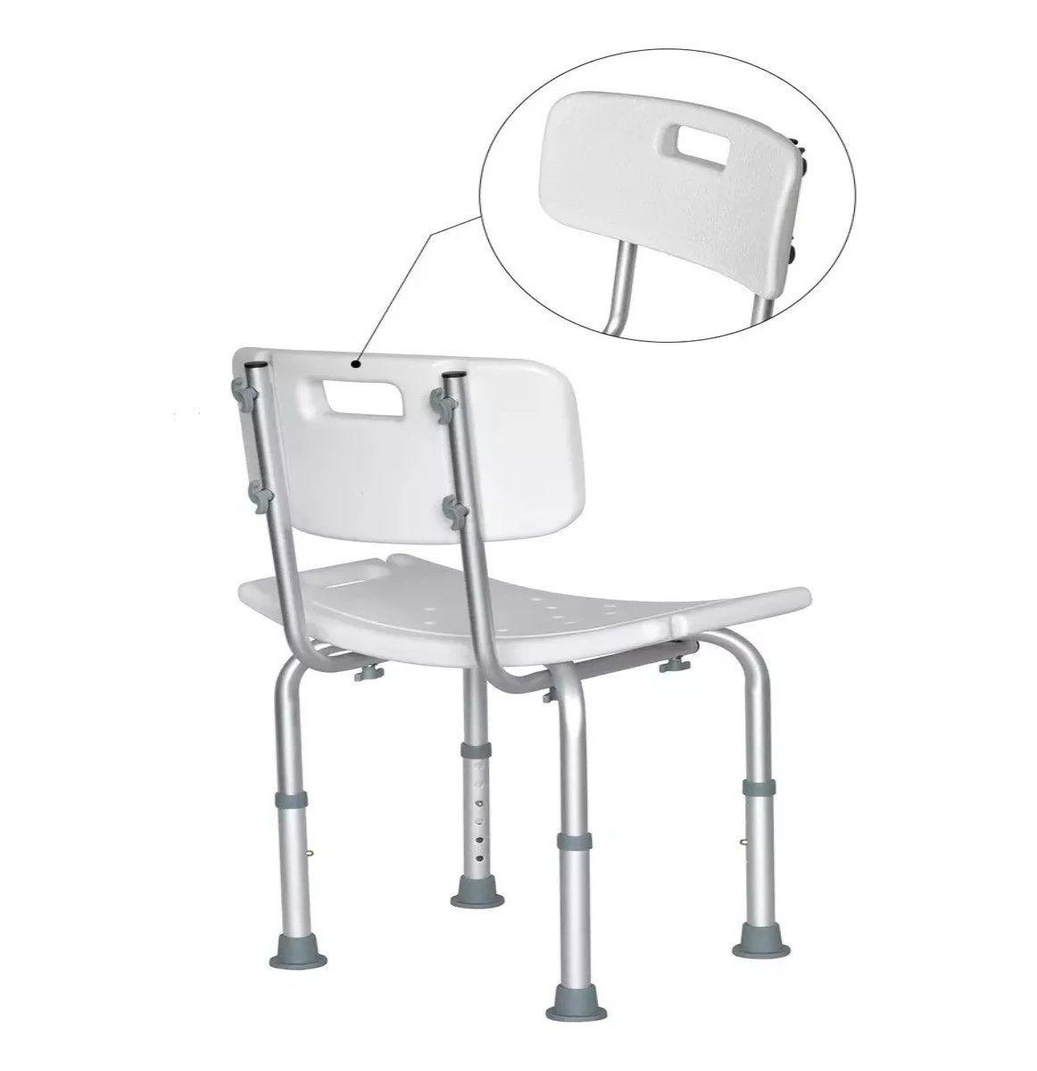 Silla Piso De Ducha Para Baño Altura Ajustable Portatil-2