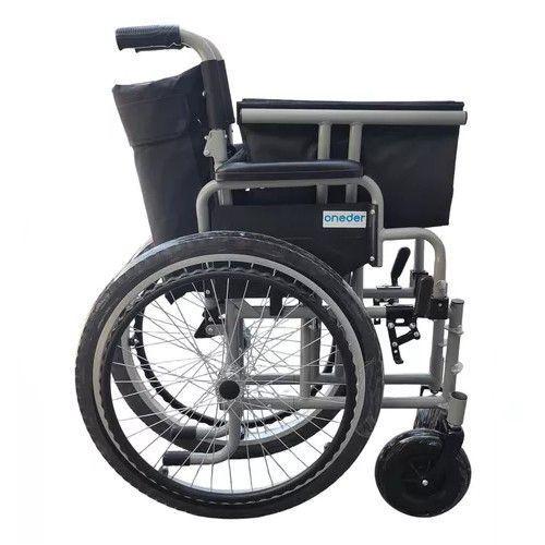 Silla De Ruedas Aluminio Apoya Brazos Desmontables Plegable-4