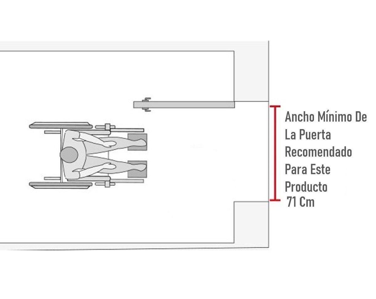 Silla De Ruedas Aluminio Apoya Brazos Desmontables Plegable-6