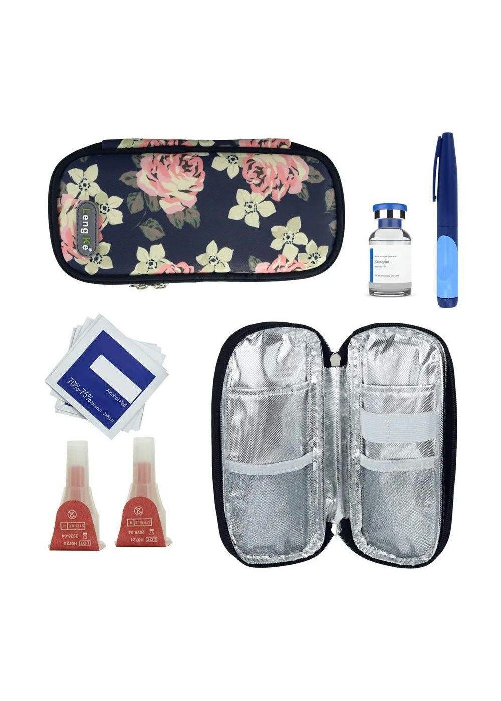 Bolso Estuche Porta Insulina Refrigerante Cooler Medicamento Rojas Rojas-2