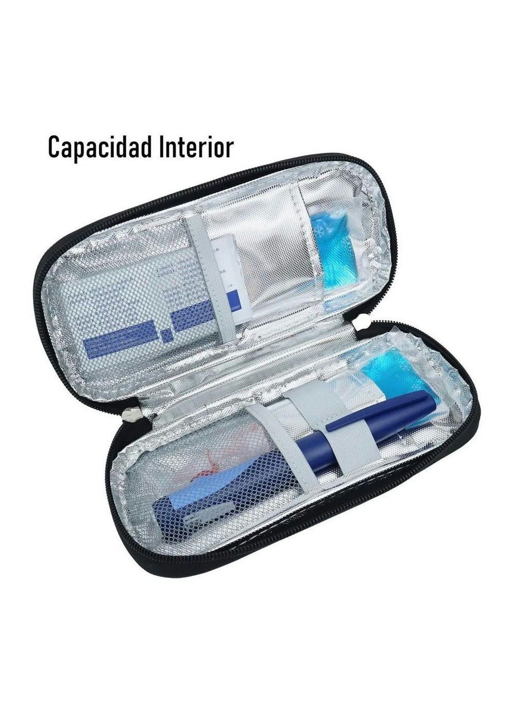 Bolso Estuche Porta Insulina Refrigerante Cooler Medicamento Rojas Rojas-4