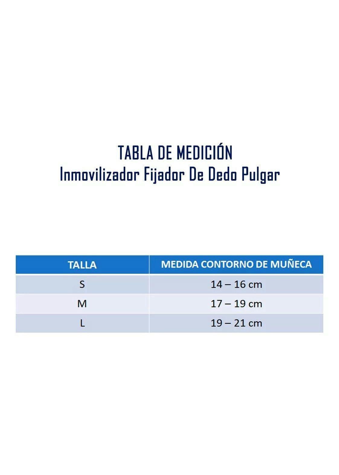 Inmovilizador Fijador De Dedo Pulgar Talla L Izquierda-5