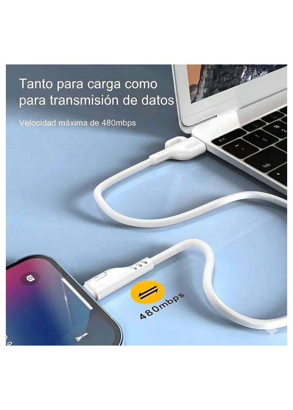 Cable De Datos Usb 2 4a Compatible Con Iphone Largo 1 2 MT-3