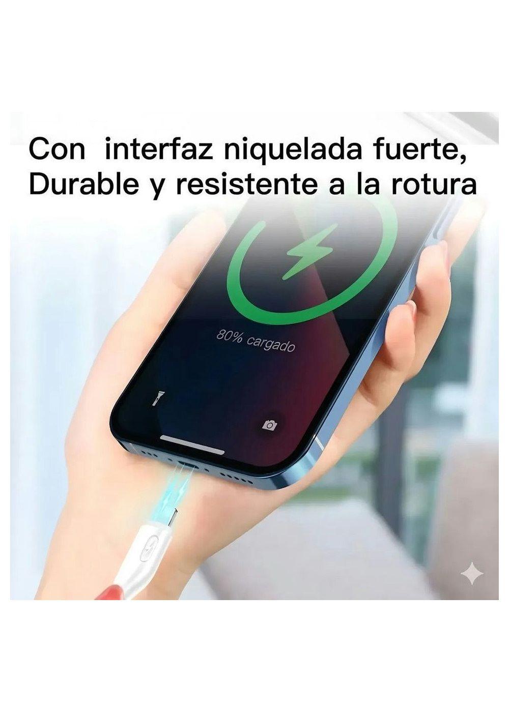 Cable De Datos Usb 2 4a Compatible Con Iphone Largo 1 2 MT-4