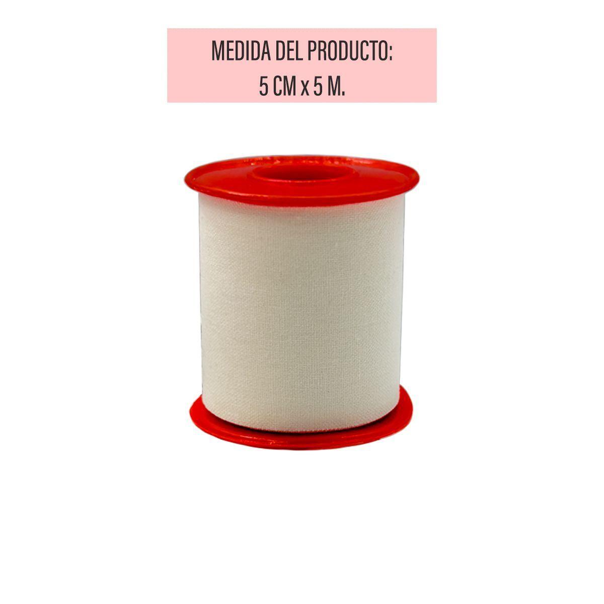 Tela Adhesiva Tipo Leukoplast 5cm X 5m Blanca caja 6 Unds-1