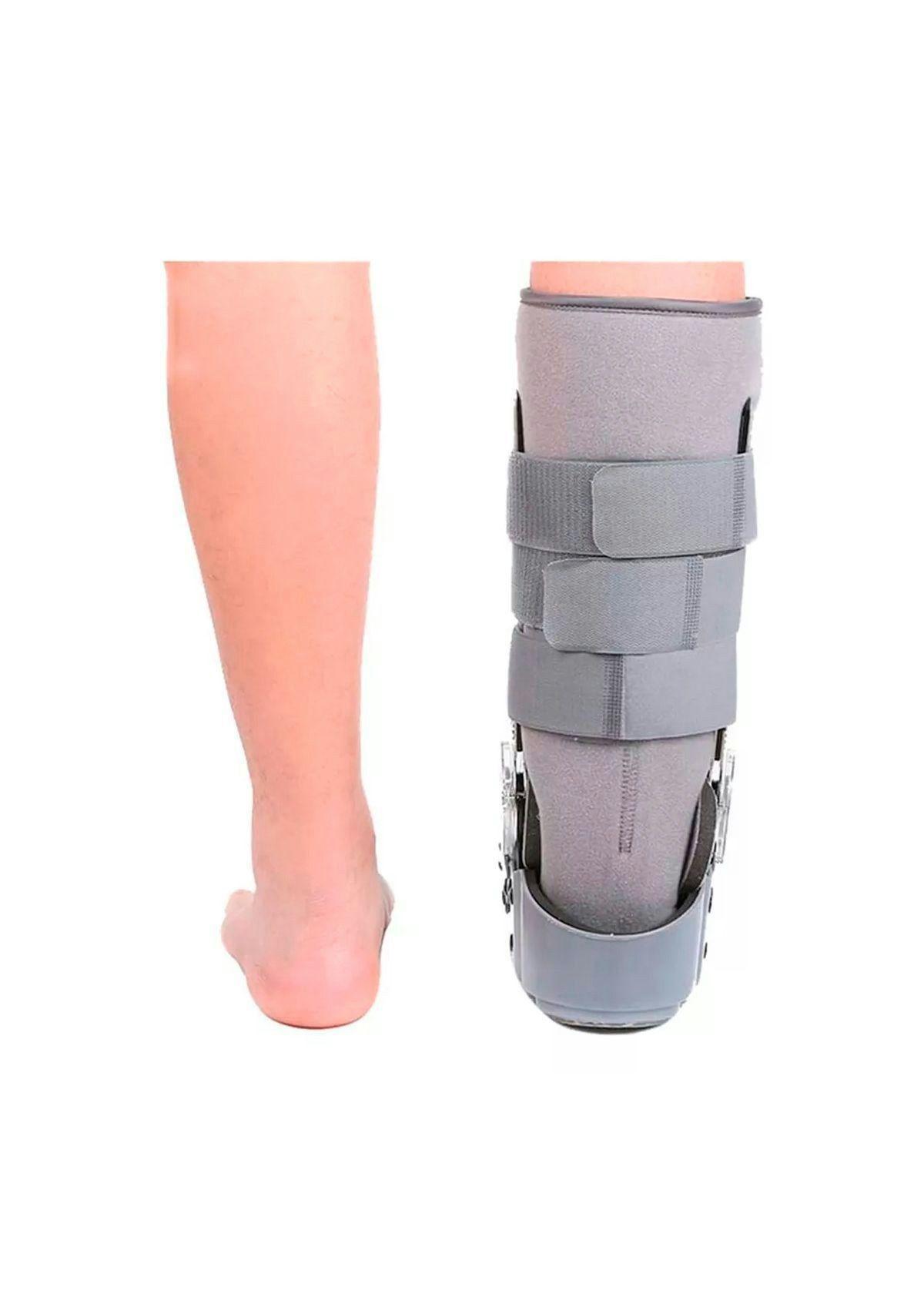 Bota Ortopédica Mecanismo Rom Cam Walker Alta Gris Oneder Talla M-4