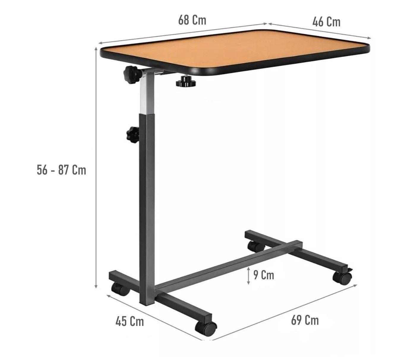 Mesa Reclinable Lateral Hospitalario Cama Altura Ajustable-1