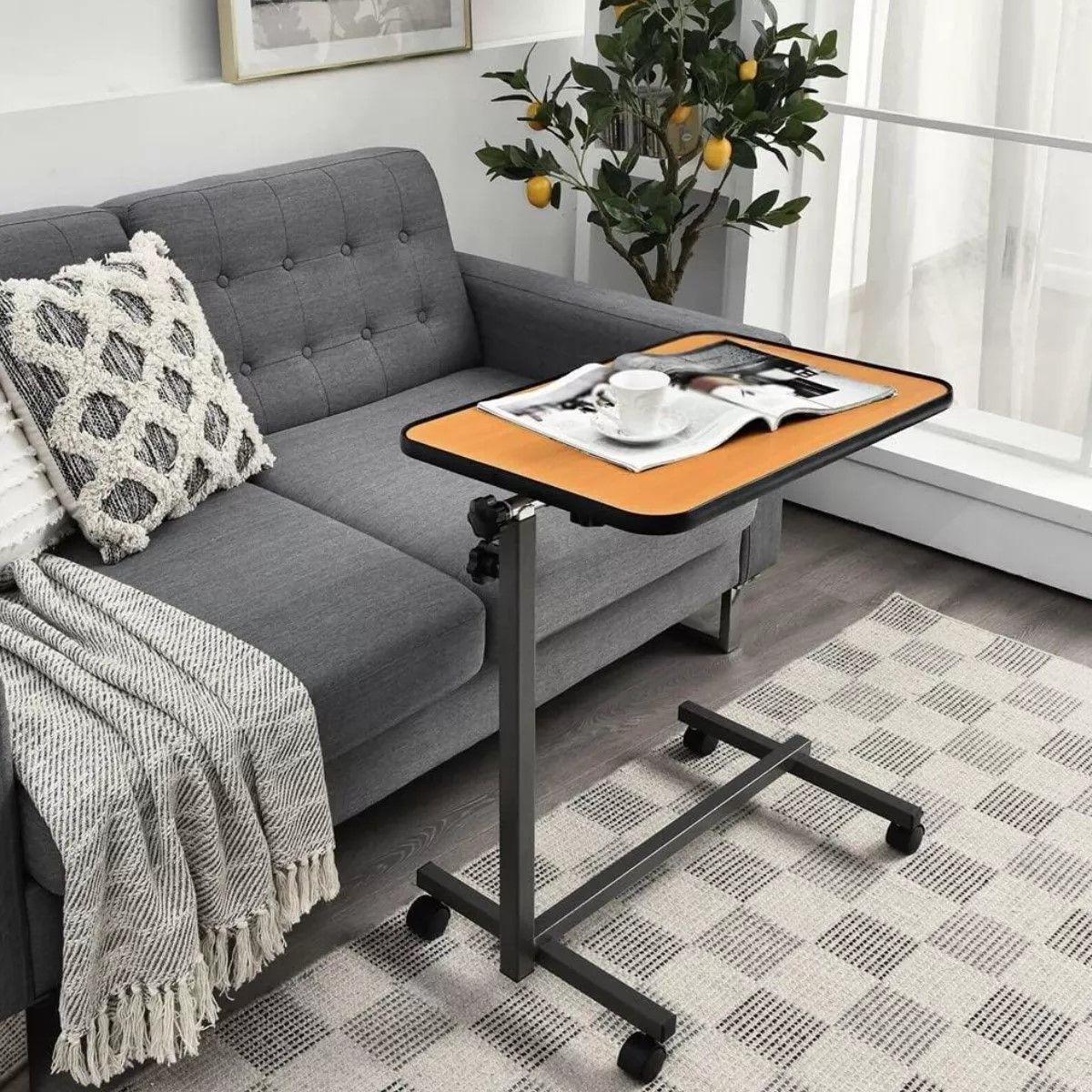 Mesa Reclinable Lateral Hospitalario Cama Altura Ajustable-5