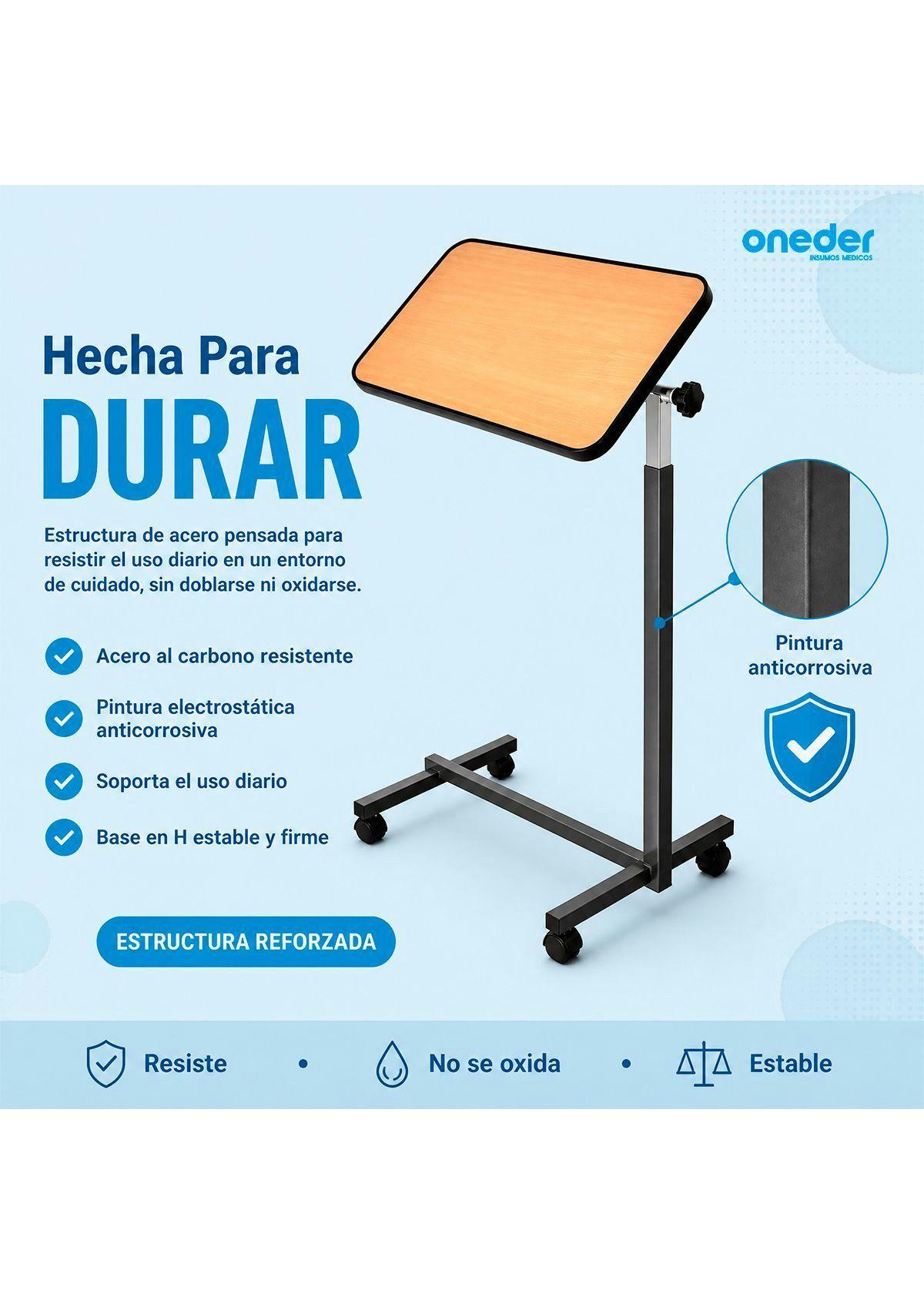 Mesa Reclinable Lateral Hospitalario Cama Altura Ajustable-1