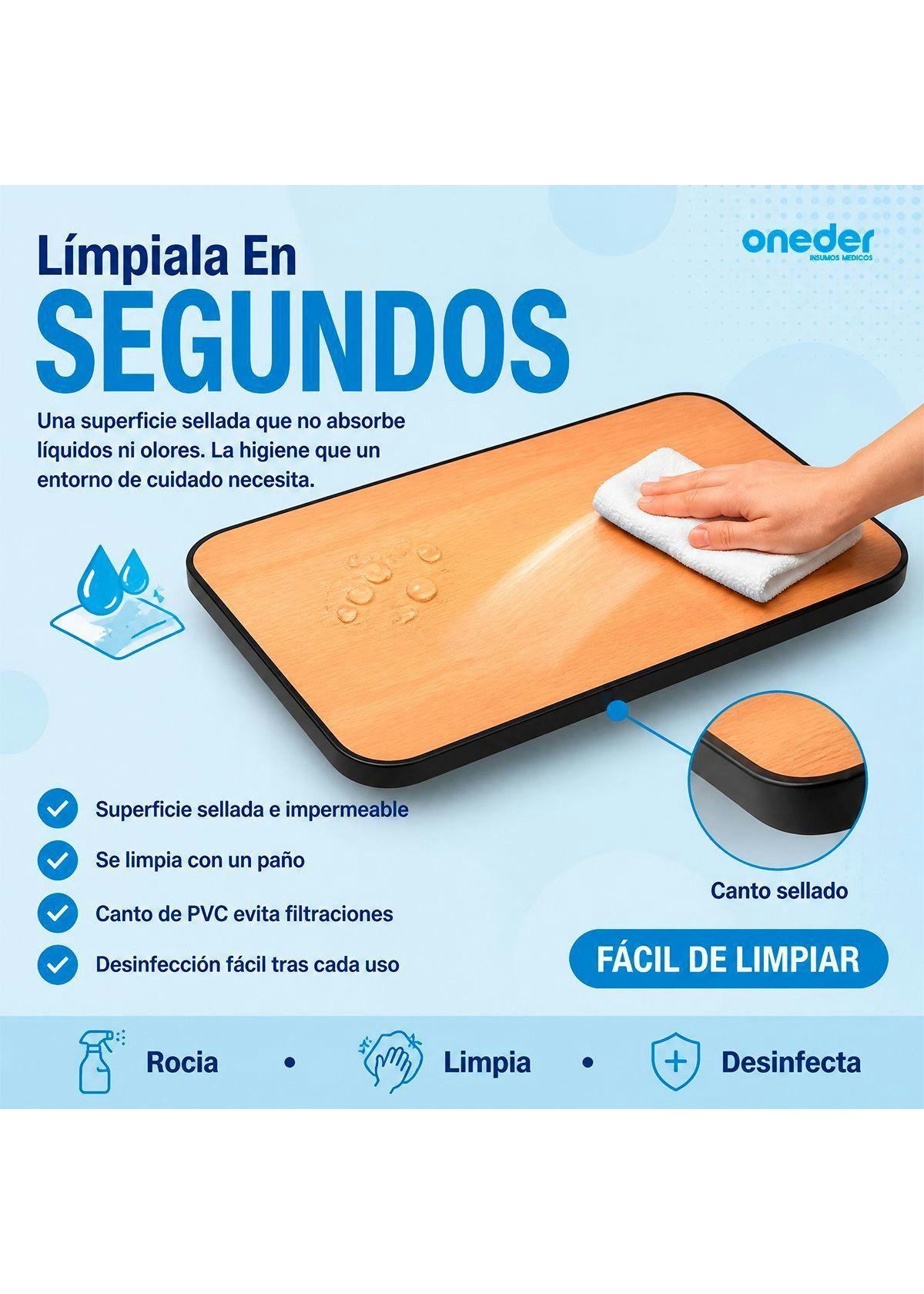 Mesa Reclinable Lateral Hospitalario Cama Altura Ajustable-2