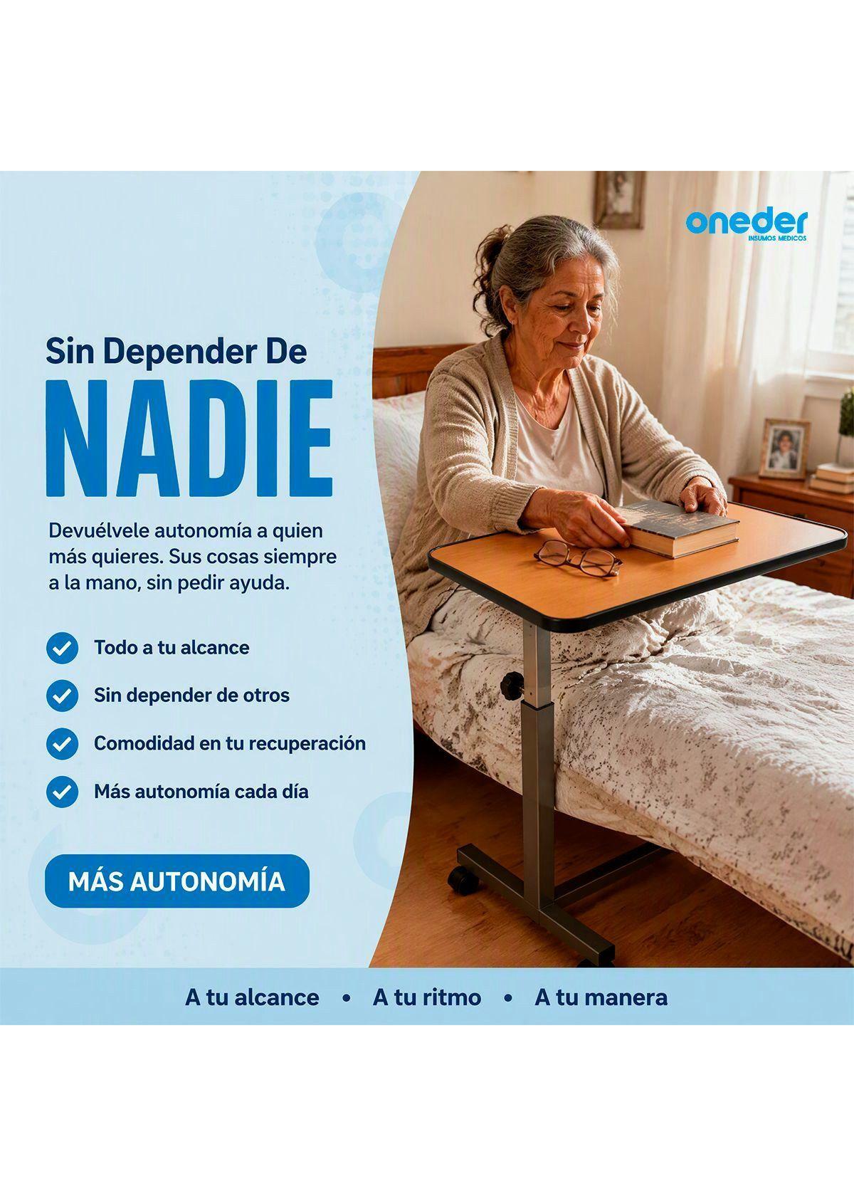 Mesa Reclinable Lateral Hospitalario Cama Altura Ajustable-5