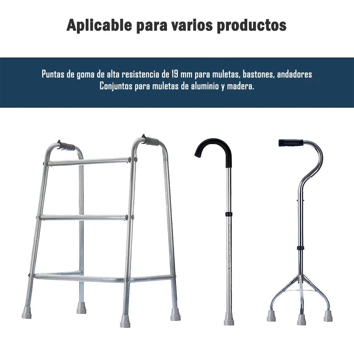 Regatones De Goma Para Baston El Par De 19mm - Blunding-3