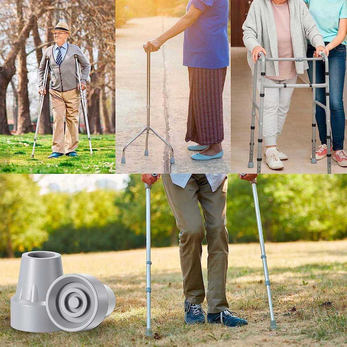 Regatones De Goma Para Baston El Par De 19mm - Blunding-4