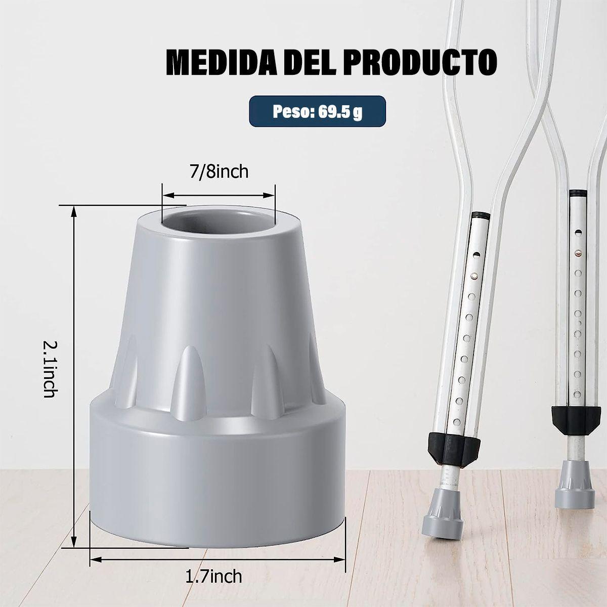 Regatones De Goma Para Baston El Par De 19mm - Blunding-6