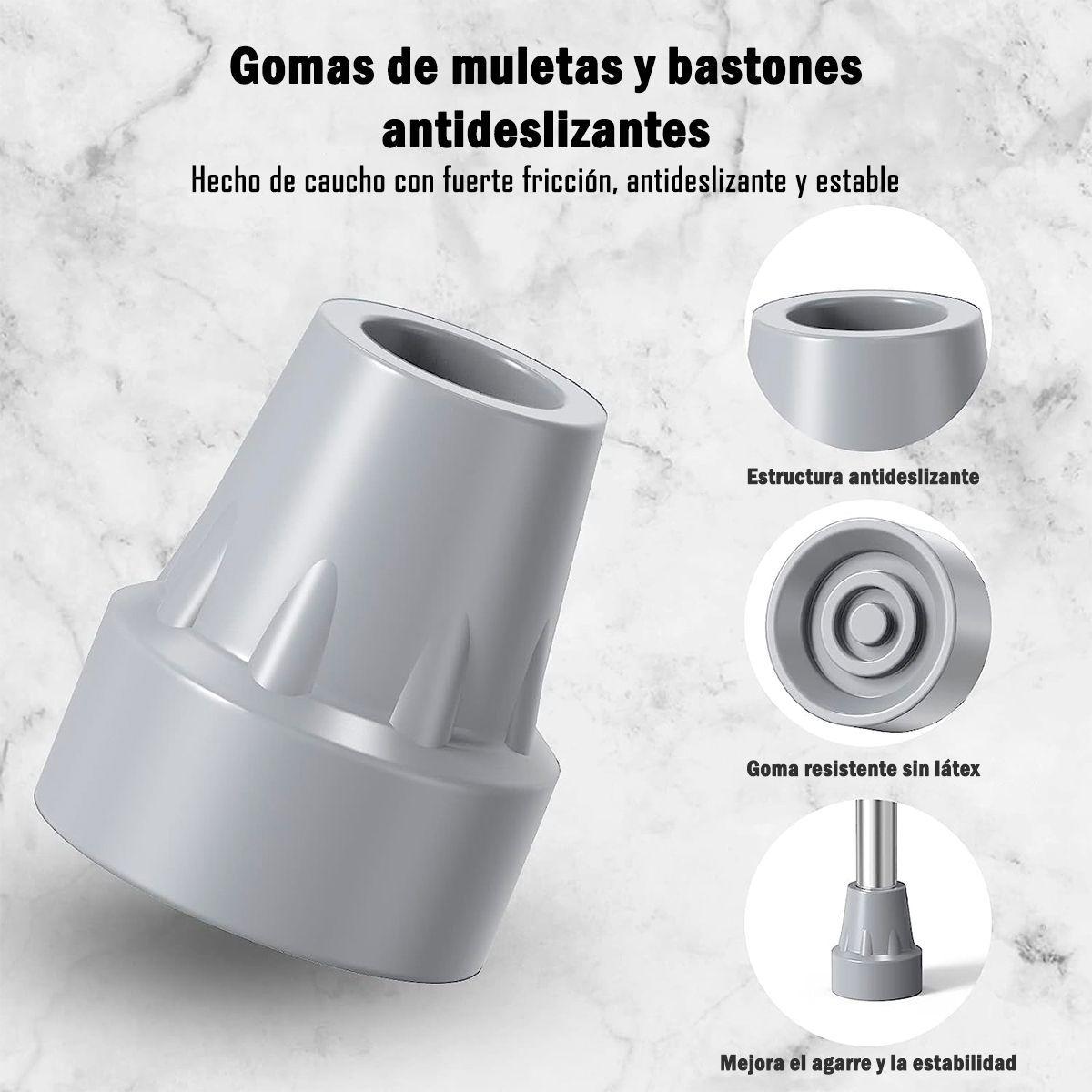 Regatones De Goma Para Baston El Par De 19mm - Blunding-9