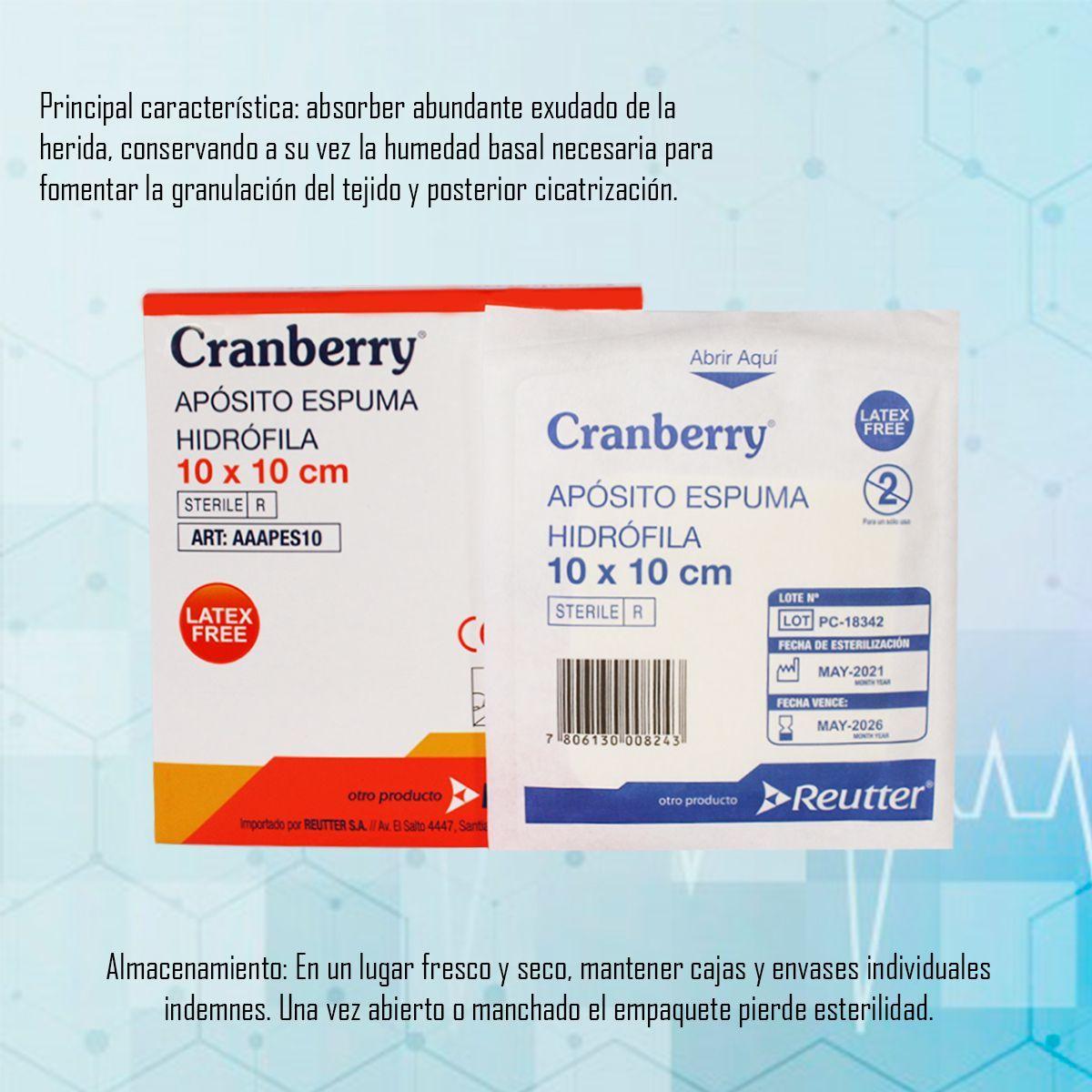 Apósito Espuma Hidrófila De 10x10 Cm - Pack De 5 Unidades-1