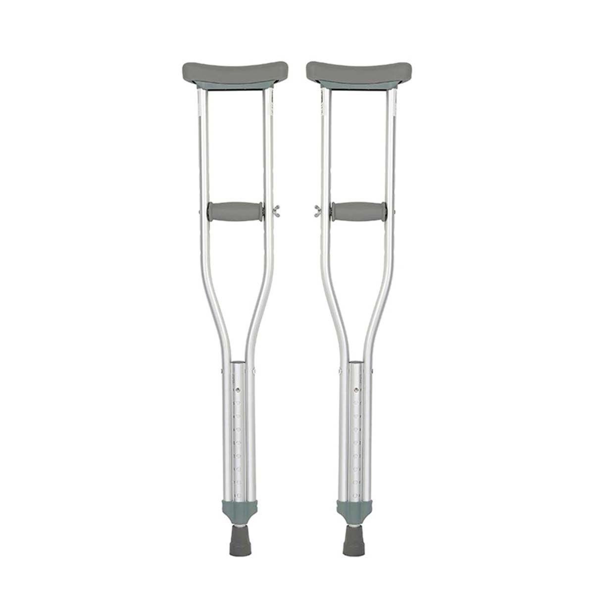 Muleta Ortopédica De Aluminio Con Altura Regulable Liviana-0