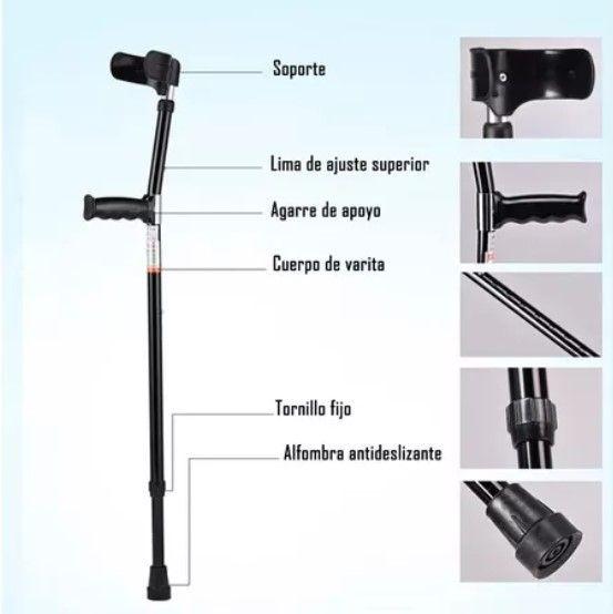 Unidad Baston Canadiense Codera Fija Regulable Ortopedico-4