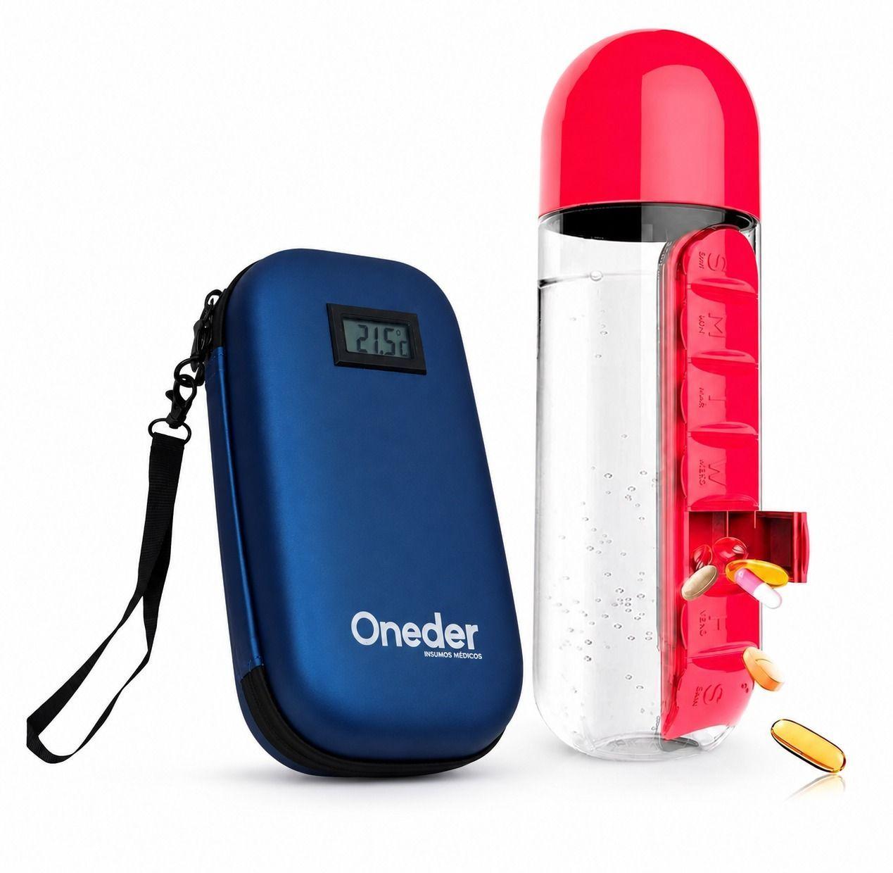 Pack Estuche Azul De Viaje Cooler Insulina Pastillero Semanal Oneder-0