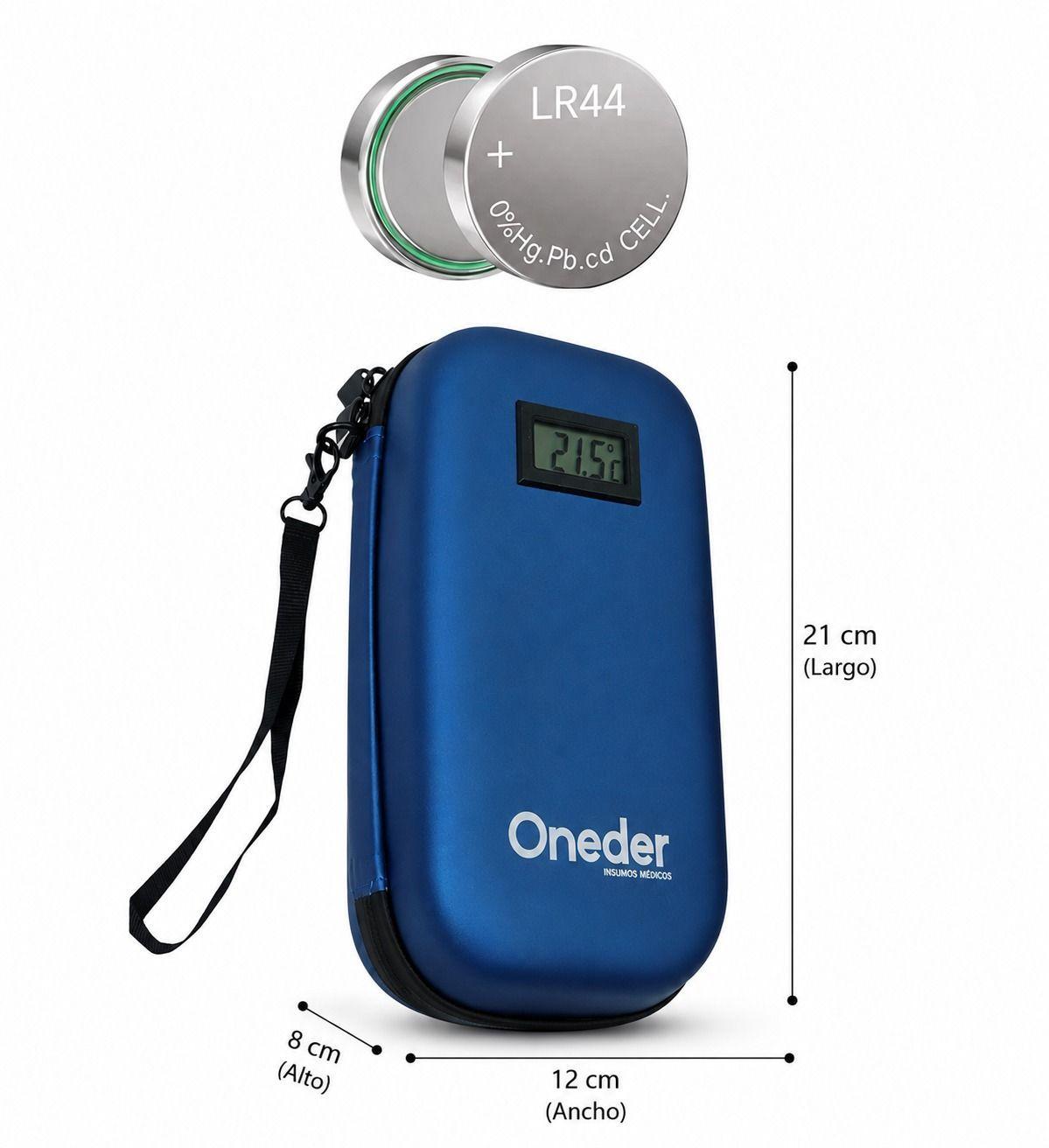 Pack Estuche Azul De Viaje Cooler Insulina Pastillero Semanal Oneder-1