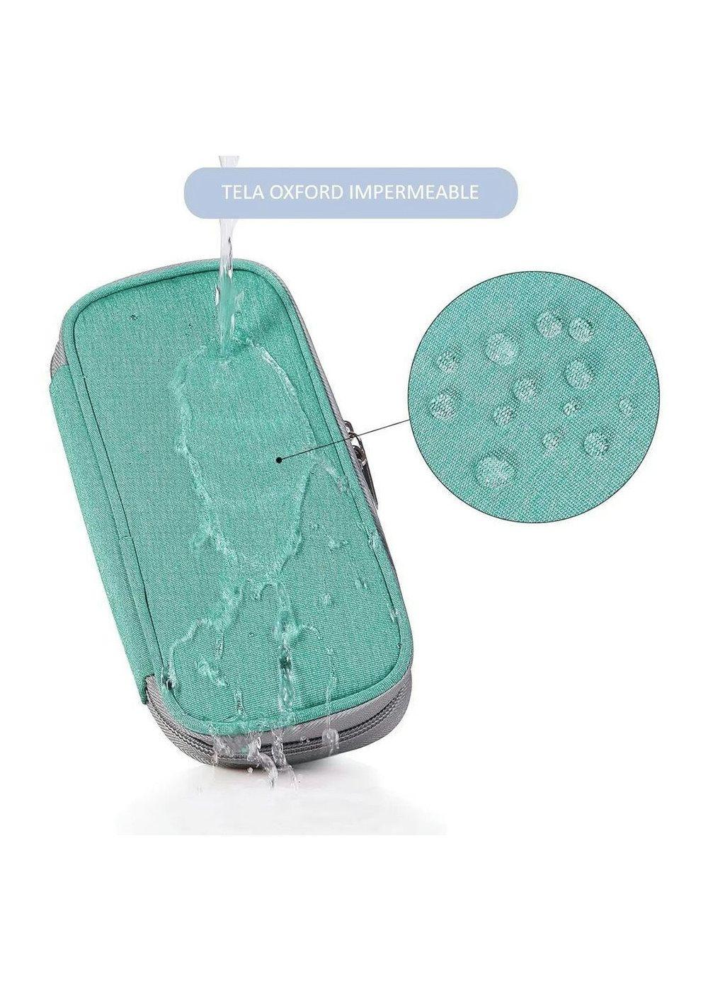 Bolso Para Viaje Estuche Cooler Porta Insulina Refrigerante Tela Verde-4