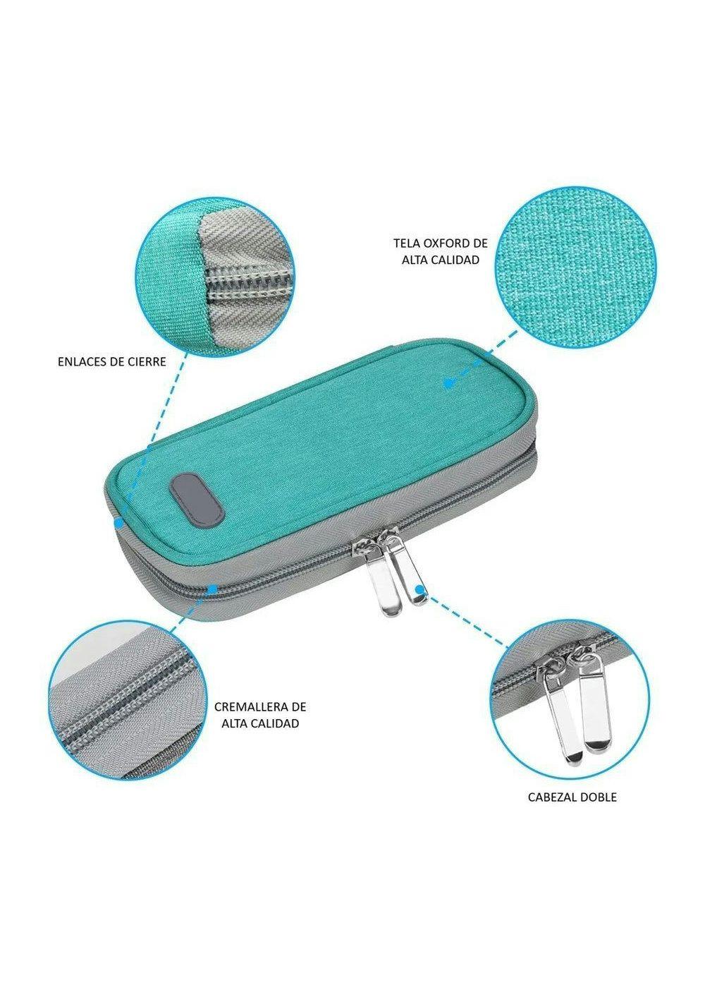 Bolso Para Viaje Estuche Cooler Porta Insulina Refrigerante Tela Verde-5