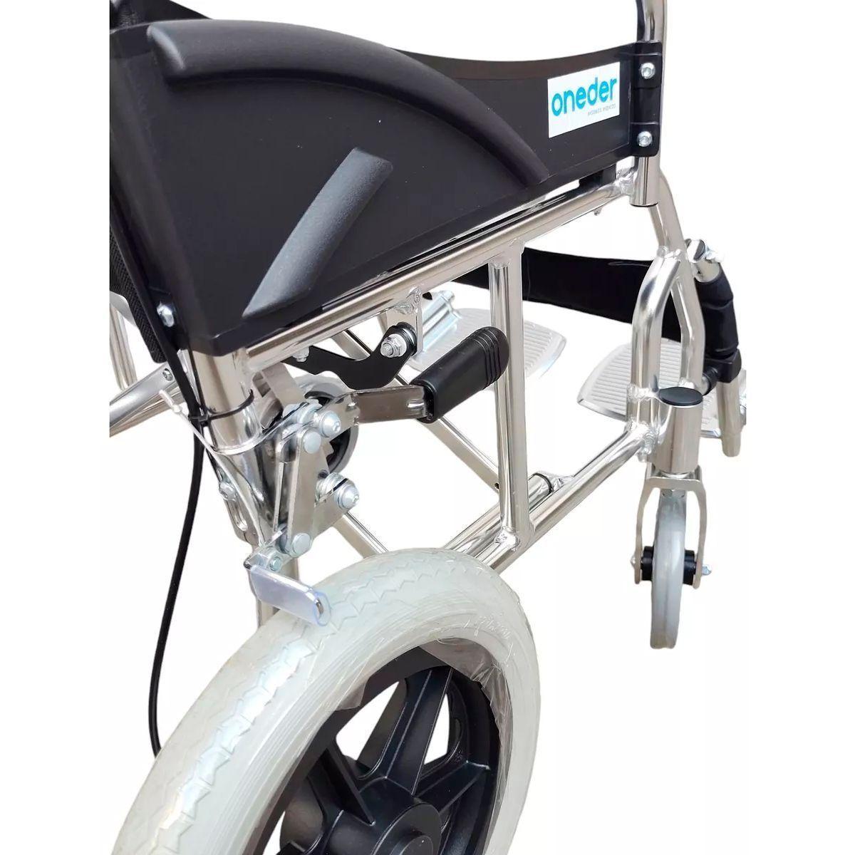 Silla De Ruedas Liviana De Paseo Aluminio Plegable Oneder-5