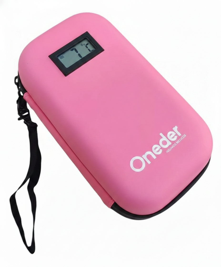 Bolso Estuche De Viaje Cooler Porta Insulina Diabéticos Oneder Rosado-2