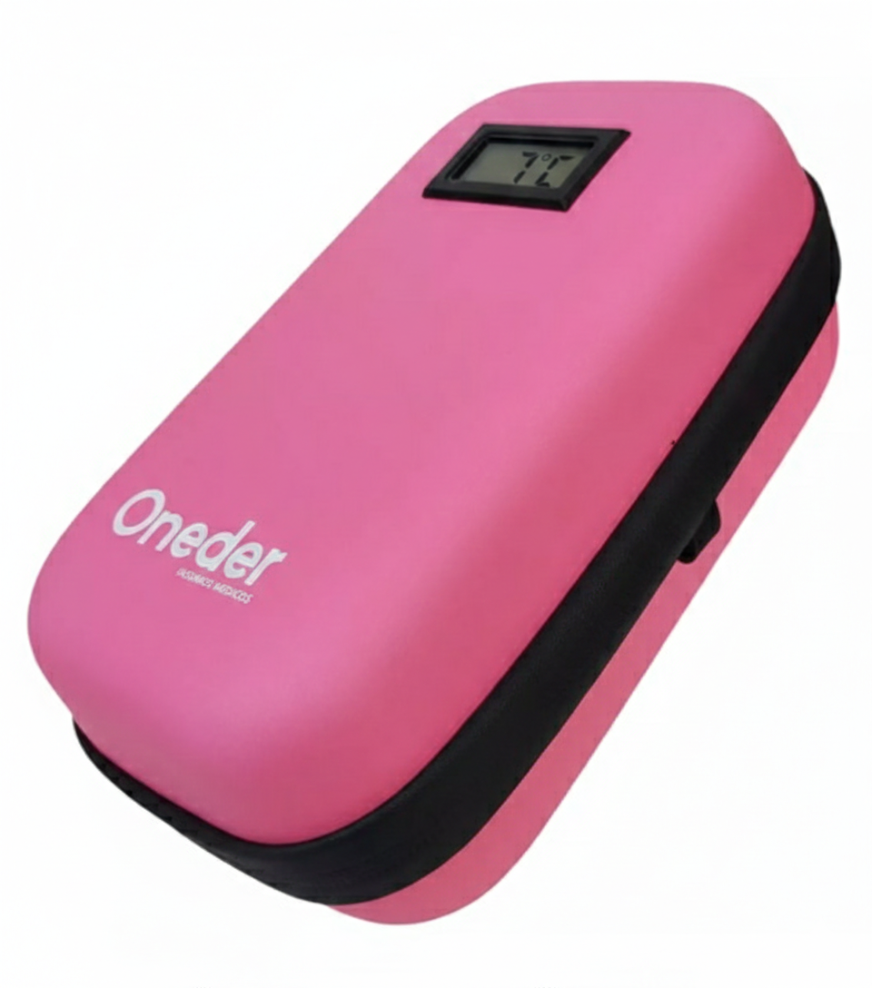 Bolso Estuche De Viaje Cooler Porta Insulina Diabéticos Oneder Rosado-4