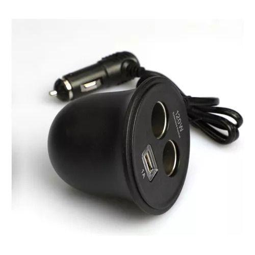 Adaptador Encendedor Auto Doble Usb Cargador 120w Portátil-4