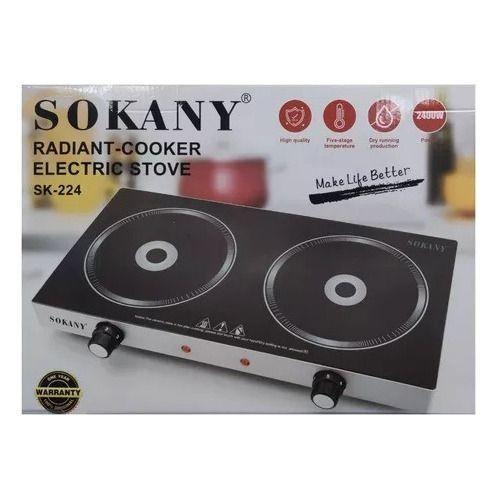 Cocinilla Estufa Eléctrica De Cocina Radiante Sokany 2400w-2