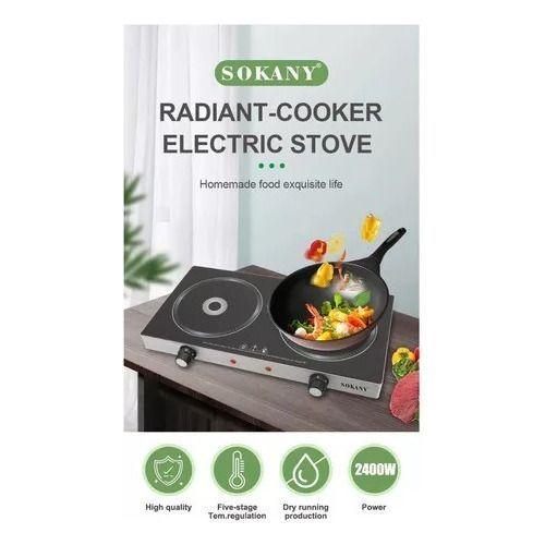 Cocinilla Estufa Eléctrica De Cocina Radiante Sokany 2400w-3