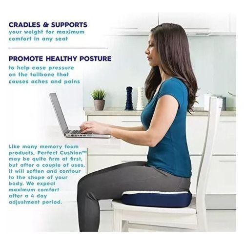 Cojín Gel Viscoelástico Para Coxis Asiento Auto Oficina-4