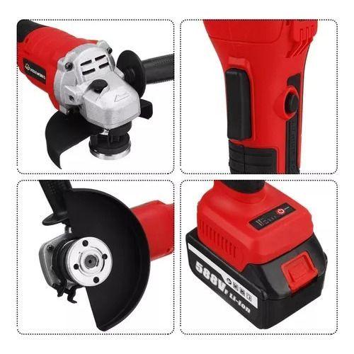 Esmeril Pulidora Angular Inalámbrica Portátil-4