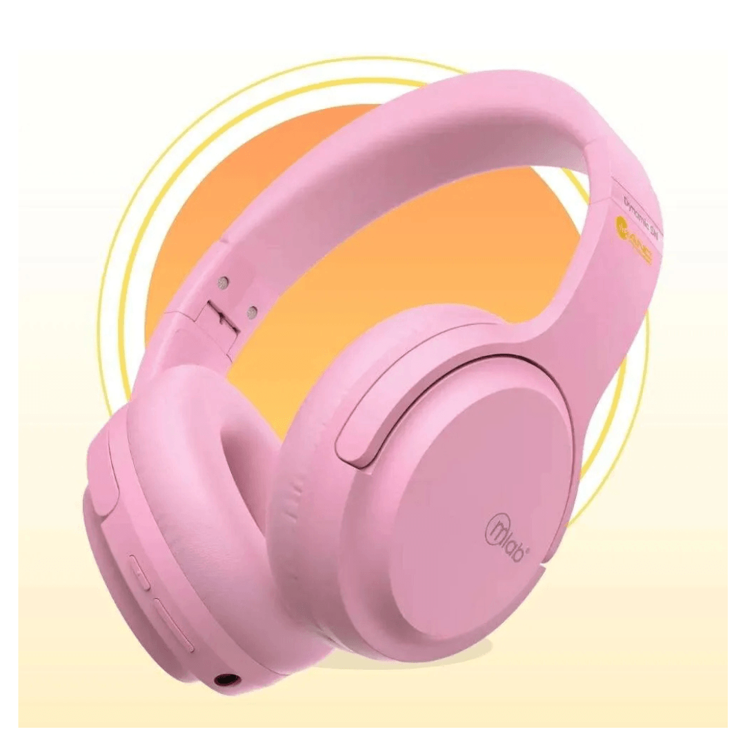 Audífonos Inalámbricos MLAB Over-Ear Rosado con Cancelación de Ruido-2