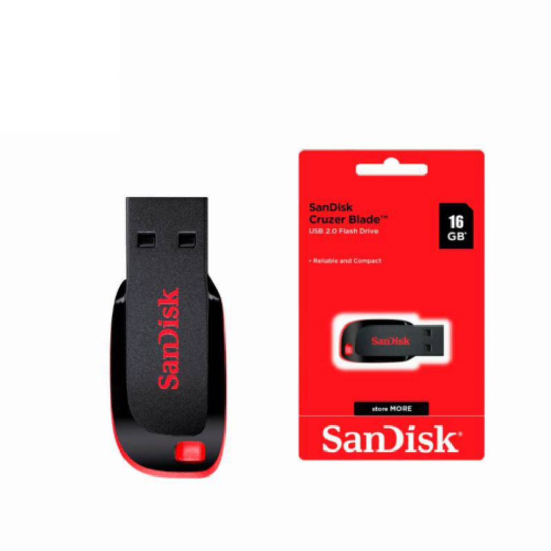 PENDRIVE CRUZER BLADE SANDISK 16GB USB2,0 SDCZ50-016G-B35 NEGRO-2