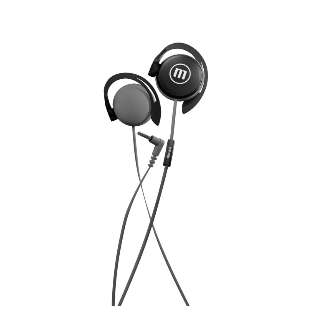 AUDIFONOS DE GANCHO MAXELL STEREO EAR HOOK EC-155 NEGRO-2