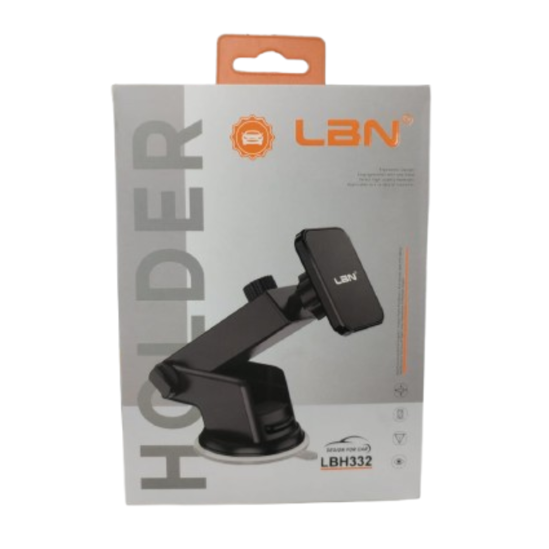 SOPORTE PORTA CELULAR PARA VEHICULOS LBN LBH332 NEGRO-0