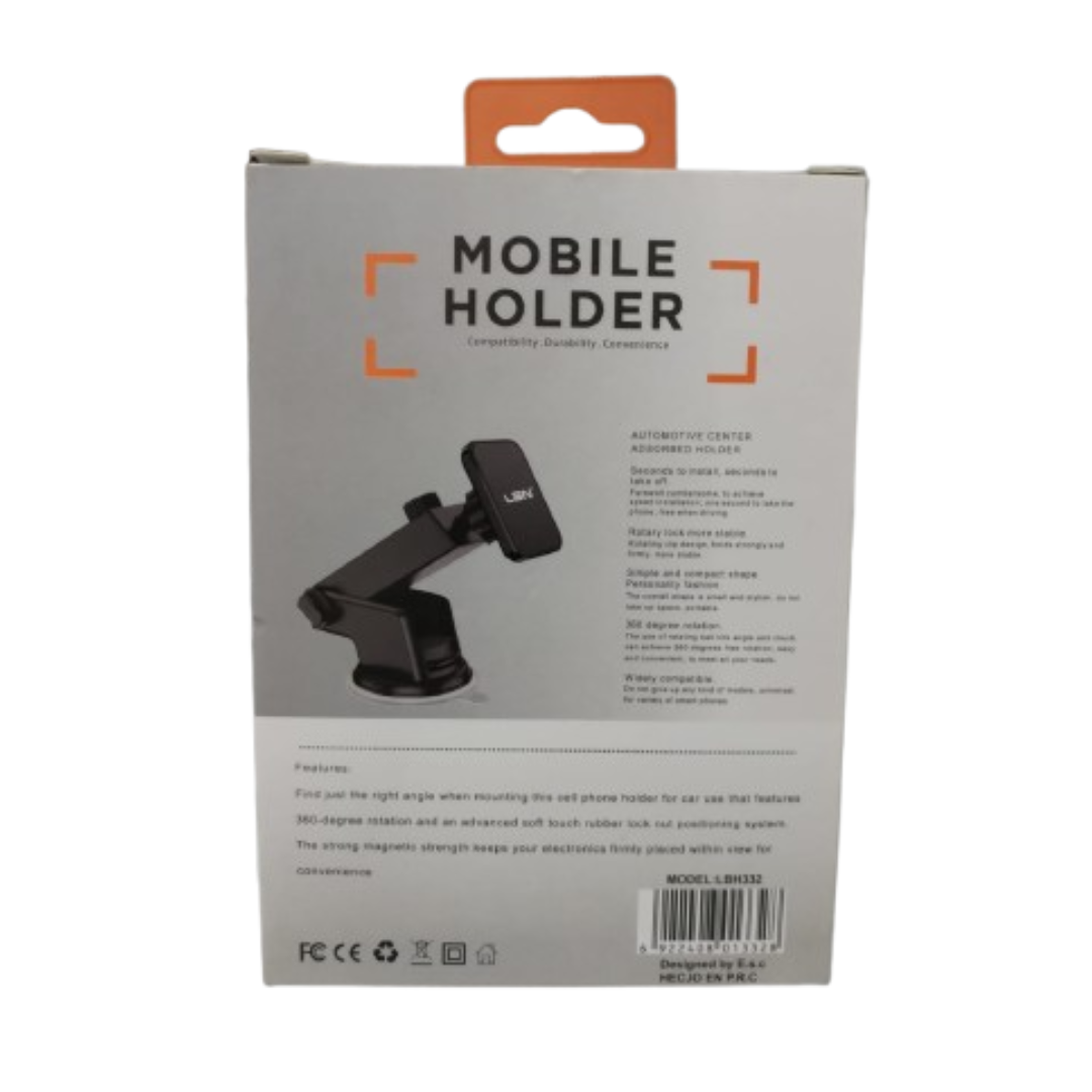 SOPORTE PORTA CELULAR PARA VEHICULOS LBN LBH332 NEGRO-1