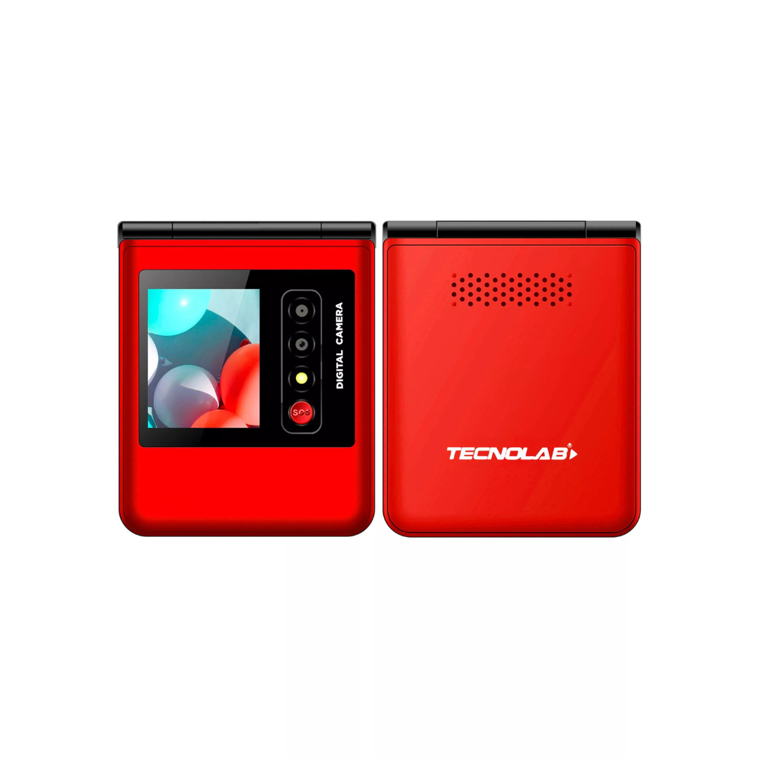 TELEFONO MOVIL PARA DULTO MAYOR TECNOLAB TL709R ROJO-0