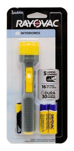 Linterna Led  Rayovac 2 Pilas Aa Sj1006-b2aa-0