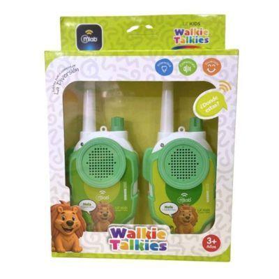 Kit 2 Radio Transmisor Walkie Talkie Niños Mlab Lil Kids Verde Claro-1