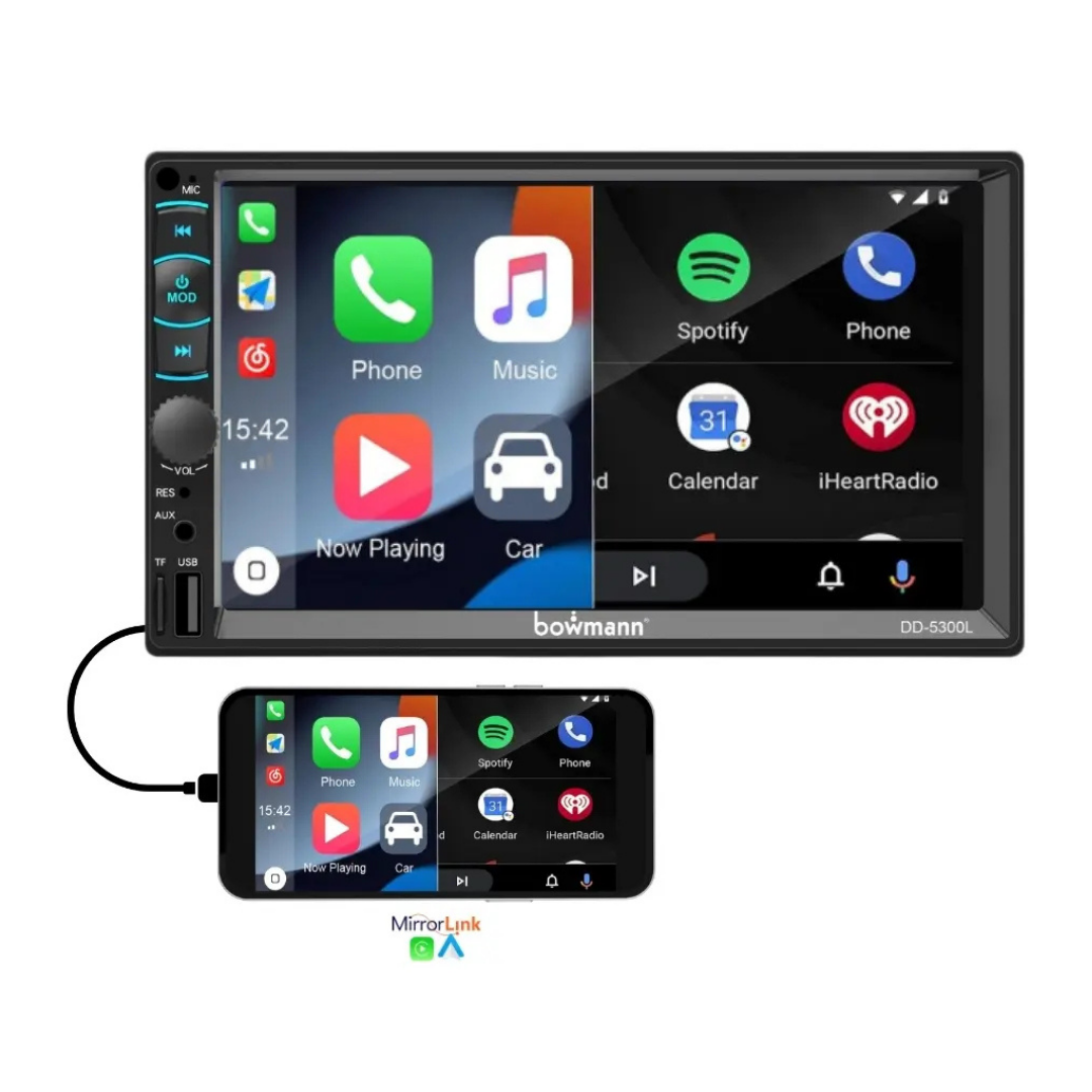 Radio Bowmann Mirrorlink Android Ios 7 Hd Dd 5300l Negro-2
