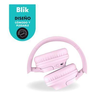 Audífonos Bluetooth Blik Soul250 16 Hrs Rosado Color Rosa-1