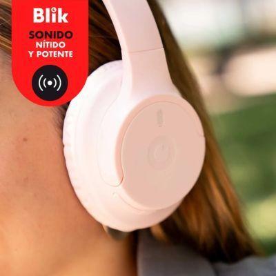 Audífonos Bluetooth Blik Soul250 16 Hrs Rosado Color Rosa-3