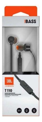 Audífonos In-ear  Jbl Tune 110 Jblt110 Black-1