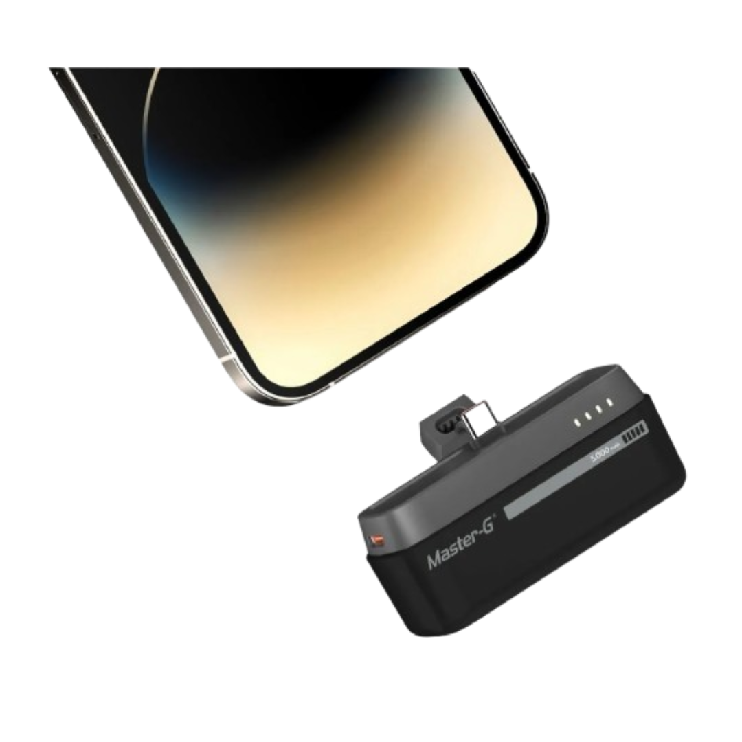 MINI POWER BANK MASTER-G PORTABLE 5000MAH NEGRO UCP5PDCB-0