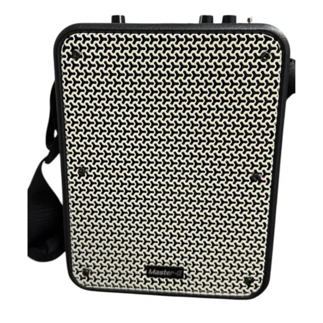 PARLANTE PORTATIL KARAOKE TWS MASTER-G MGFREESTYLE + MICROFONO NEGRO-2